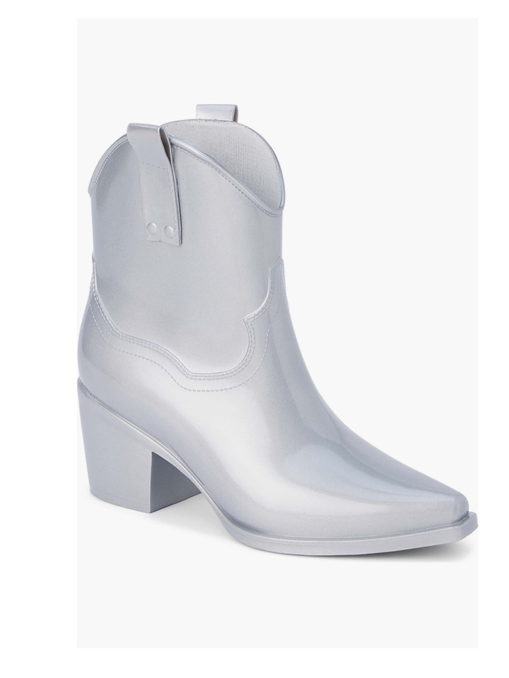 Beach by Matisse Oakley Western Bootie Silver Shimmery Women’s Size 8